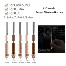 0.2mm-1.0mm K1C Nozzles Quick-Swap for K1 Max K1C Unicorn Ender-3 V3 3D Printer