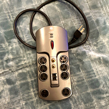 GE E192912 8-Outlet Surge Protector 4ft Cord 125V 15A 60Hz