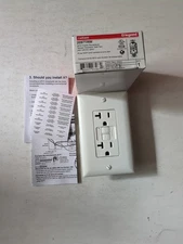 Legrand Radiant 2097TRW Tamper Resistant GFCI Duplex Receptacle 20 Amp 125V New