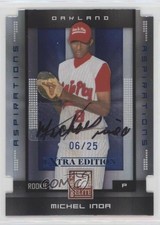2008 Donruss Elite Extra Edition Aspirations Die-Cut 6/25 Michael Ynoa Auto 0b2