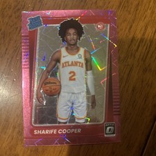 2021-22 Panini Donruss Optic - Rated Rookie Sharife Cooper #158 Pink Velocity...