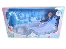 New Sealed Disney Frozen Elsa Doll & Nokk Adventure Carriage Playset