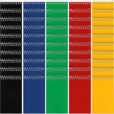 50 Pieces Spiral Memo Pads Bulk 3 x 5 Inch Small Note Pads Top Bound Lined Co...