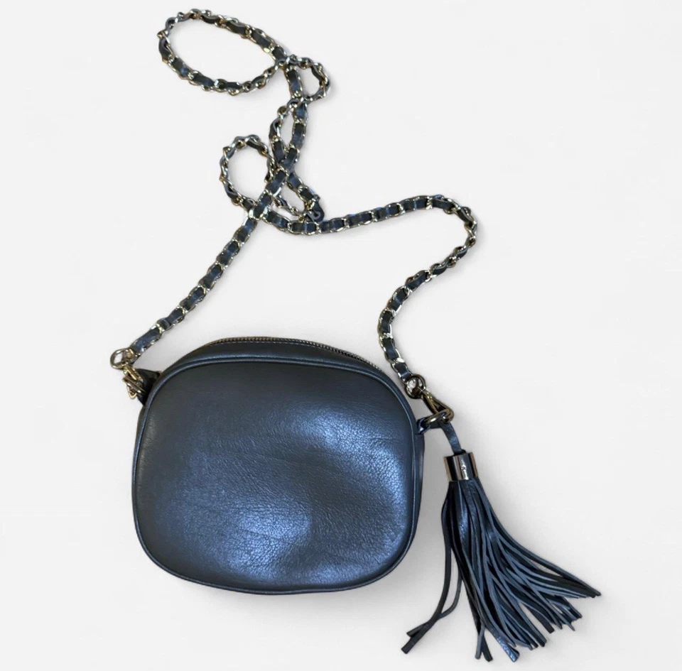 Bolsa tiracolo Valentino By Mario Valentino Mia Signature couro preto em excelente estado usado - Imagem 4 de 4