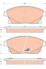 Bremsbeläge für Opel Ampera Astra J Kombi Limo Mokka / X Zafira Tourer ab 09->