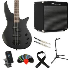 Jackson Spectra JS2 Bass Guitar with Ampeg Rocket Bass Combo Amp Essentials