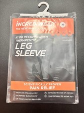 Incrediwear Leg Sleeve Med Charcoal Compression Sleeve - New