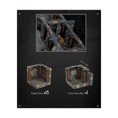 Dwarven Forge Dwarvenite Bemalt Vaulted Ecken NM