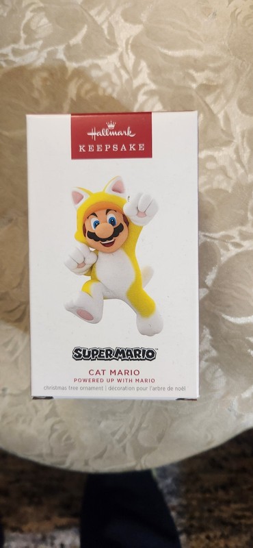 2023 Hallmark Ornament SUPER MARIO CAT MARIO Powered Up with Mario Nintendo NIB