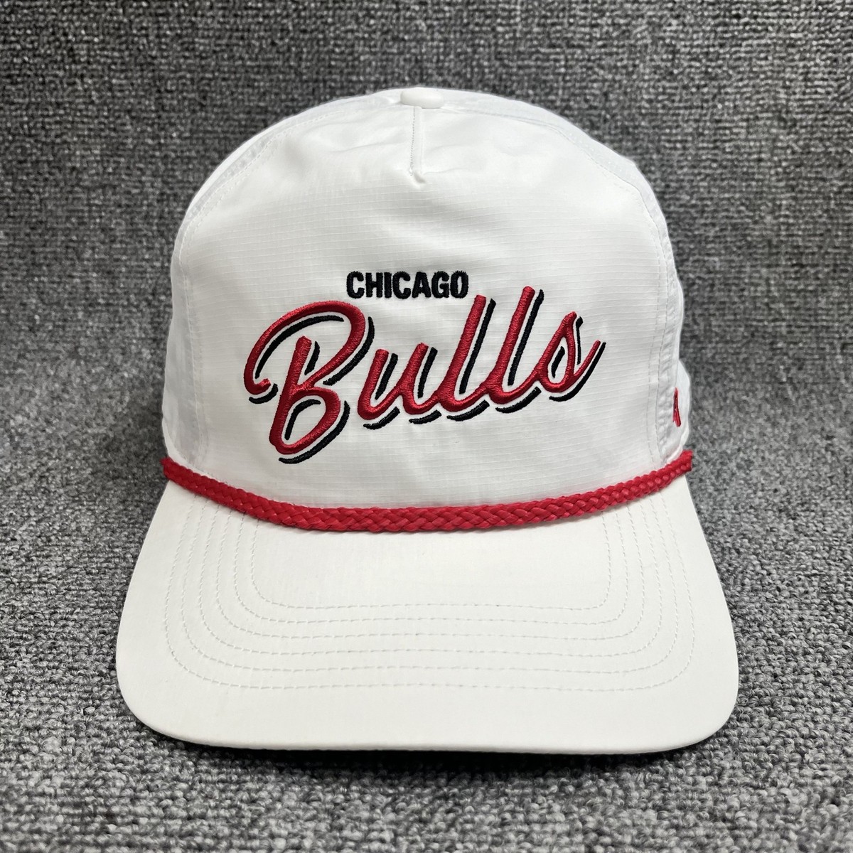 New '47 Brand Chicago Bulls Hitch Rope Snapback Hat White Red Adjustable Cap