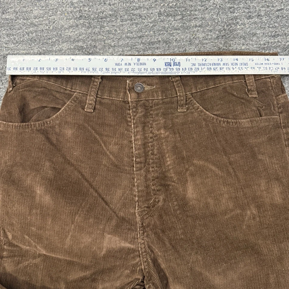 Винтажные мужские брюки Gap Pioneer 36x32 (подходит 34X31) коричневые вельветовые прямые 80-е - Изображение 3 из 4
