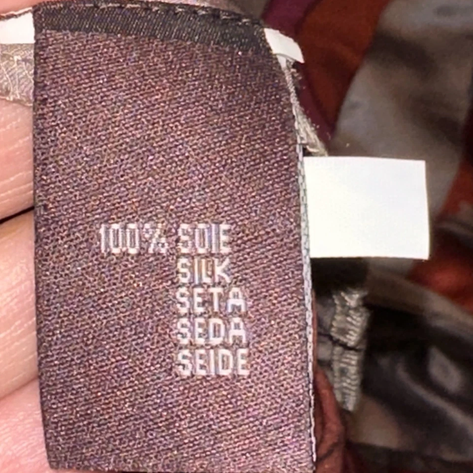 Vestido Midi Antik Batik Estilo Kimono Floral 100% Seda Tamanho P - Imagem 4 de 4