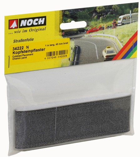 NOCH | 34222 | Kopfsteinpflaster, 100 x 4 cm | Modelleisenbahn - Bild 2 von 2