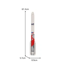 Hot Sale 1:110 Scale Two-stage-to-orbit Heavy-lift Launch Vehicle 1355