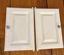 STEP 2 Lifestyle Play Kitchen 2 White Plastic Cabinet Door - Replacement Parts