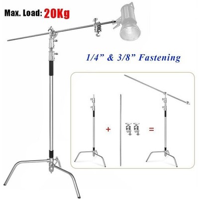 Heavy Duty 330cm Licht Reflektor Stativ C Stand mit Boom Arm für Aputure Godox