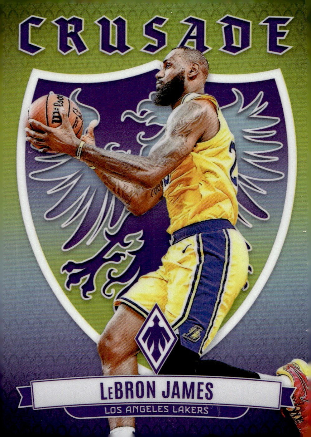 2023-24 Panini Phoenix Crusade Yellow #9 LeBron James /35