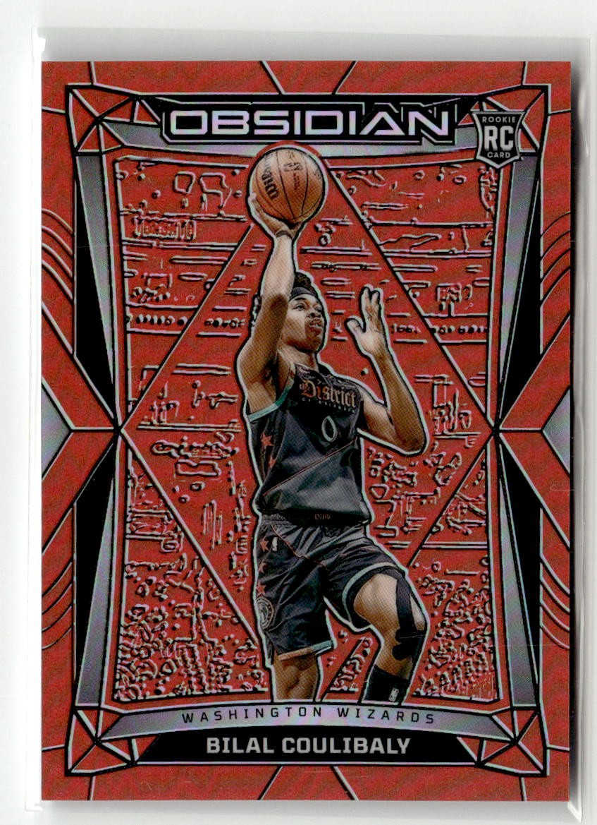 2023-24 Panini Obsidian #162 Bilal Coulibaly Electric Etch Orange Flood #/99