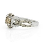 LeVian 14k White Gold 1.11ctw Chocolate and Vanilla Diamond Size 7 Ring #JB724-1 — photo 2