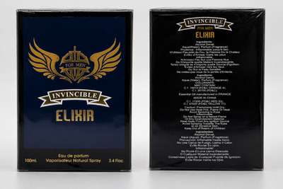 Invincible Elixir For Men Eau De Parfum 3.4 OZ 100ML Spray NEW Sealed