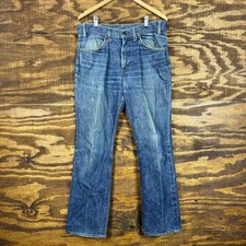 Vintage Levis 646 Orange Tab Bootcut Jeans Mens 34x31 Flare Bell Blue USA 70s