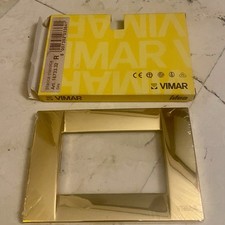 Vimar Idea 16733.32 Placca 3 Moduli Metallo Pressofuso Color ORO