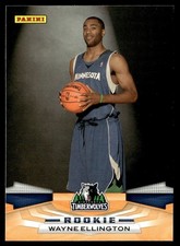 2009-10 Panini Wayne Ellington Rookie Minnesota Timberwolves #328