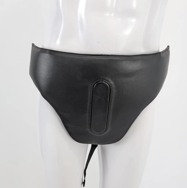 Darth Vader Inspired Leather Codpiece, Adjustable Cosplay Armor, Waist Armor - Image 3 of 4