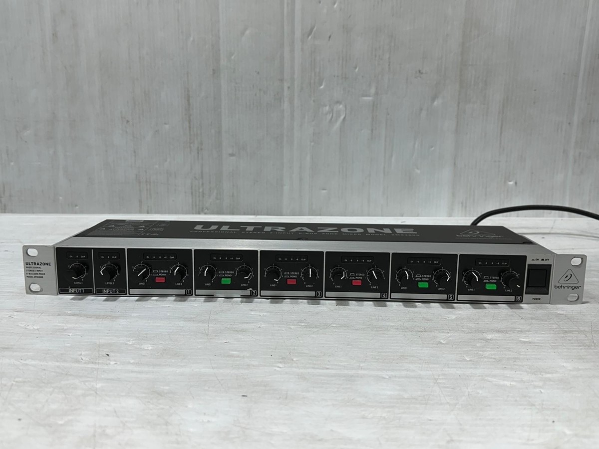 Behringer ZMX2600 8-Channel 3-Bus Mic/Line Zone Mixer #5117 (One