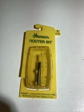 Henry L. Hanson #1 Router Bit 1/4" Straight Bit Two FLutes  1/4" Shank New