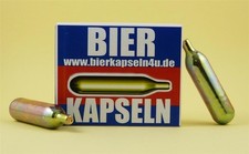 40 x Bierkapseln Co2 16g Patronen für Biermaxx, Bierzapfanlage, Bikekapseln