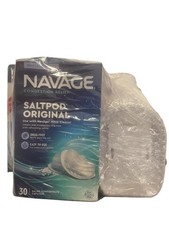 Navage Nasal Irrigation DELUXE KIT : Nose Cleaner, 30 Salt Pods Countertop Caddy