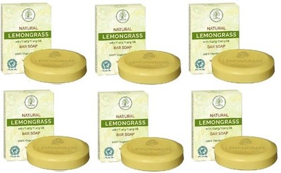 6 - Pack Madina Lemongrass Bar Soap 100% Vegetable Base