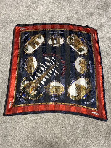 J Mico Sancho Souvenir de Paris Landmarks  Souvenir Scarf