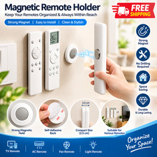 3Pcs Magnetic Remote Control Holder Wall Mount Self Adhesive TV AC Organizer