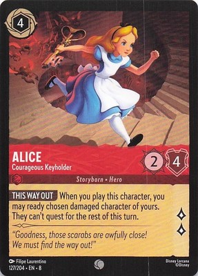 Lorcana - Alice - Courageous Keyholder 127/204 Reign of Jafar NM