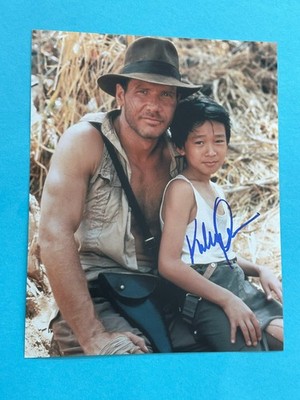 Ke Huy Quan   -  Indiana Jones      - signed, original Autogramm !!!