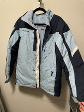 Columbia Vertex Youth 18/20 Light Blue Jacket Winter Coat Waterproof