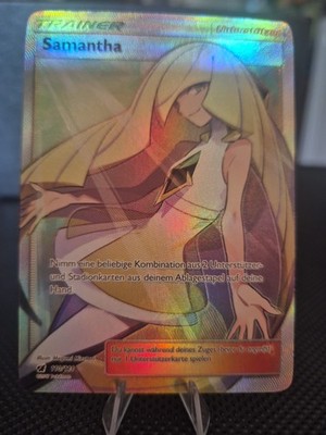 Samantha 110/111 Aufziehen der Sturmröte Full-Art HOLO Deutsch Exc/NM Pokemon