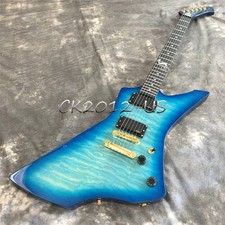 LTD Snakebyte Blue Electric Guitar James Hetfield Metallica Active Quilted Top