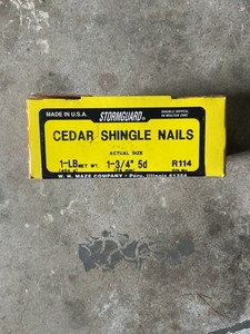 Maze Stormguard R114 cedar shingle nails 1 3/4” 5d double hot dip galvanized