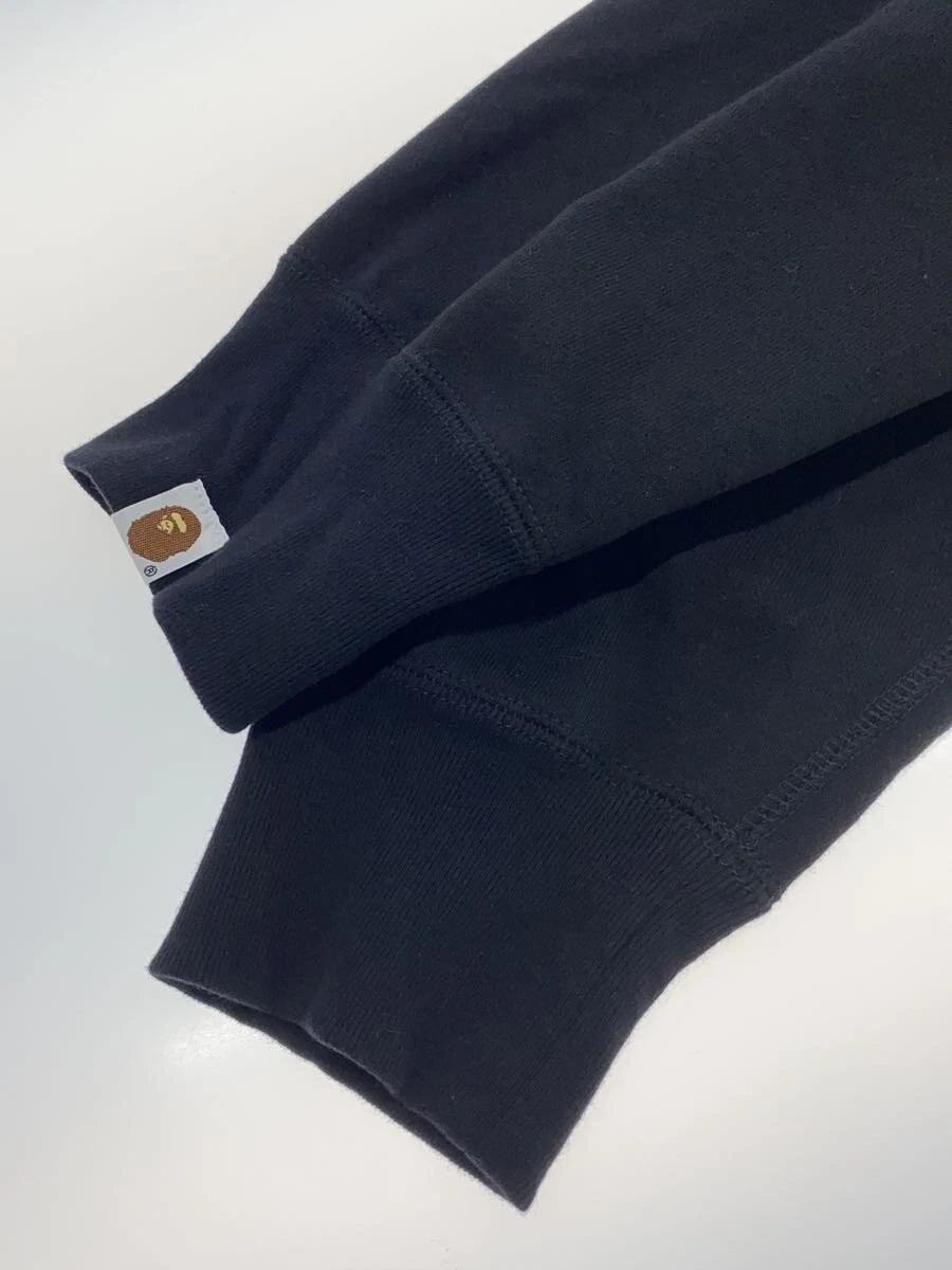 A BATHING APE (BAPE) Felpa con cappuccio pullover A BATHING APE XXL Cotone BLK Solida 001PPK301004M usata