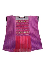 Vintage Guatemalan Huipil Hand Woven Textile - 28" x 29" Very Clean