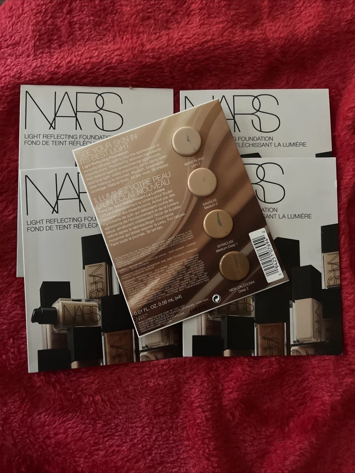 🔥25 Per Box NARS LIGHT REFLECTING FOUNDATION 4-Shades Single Use Sampler Cards - Image 3 of 4