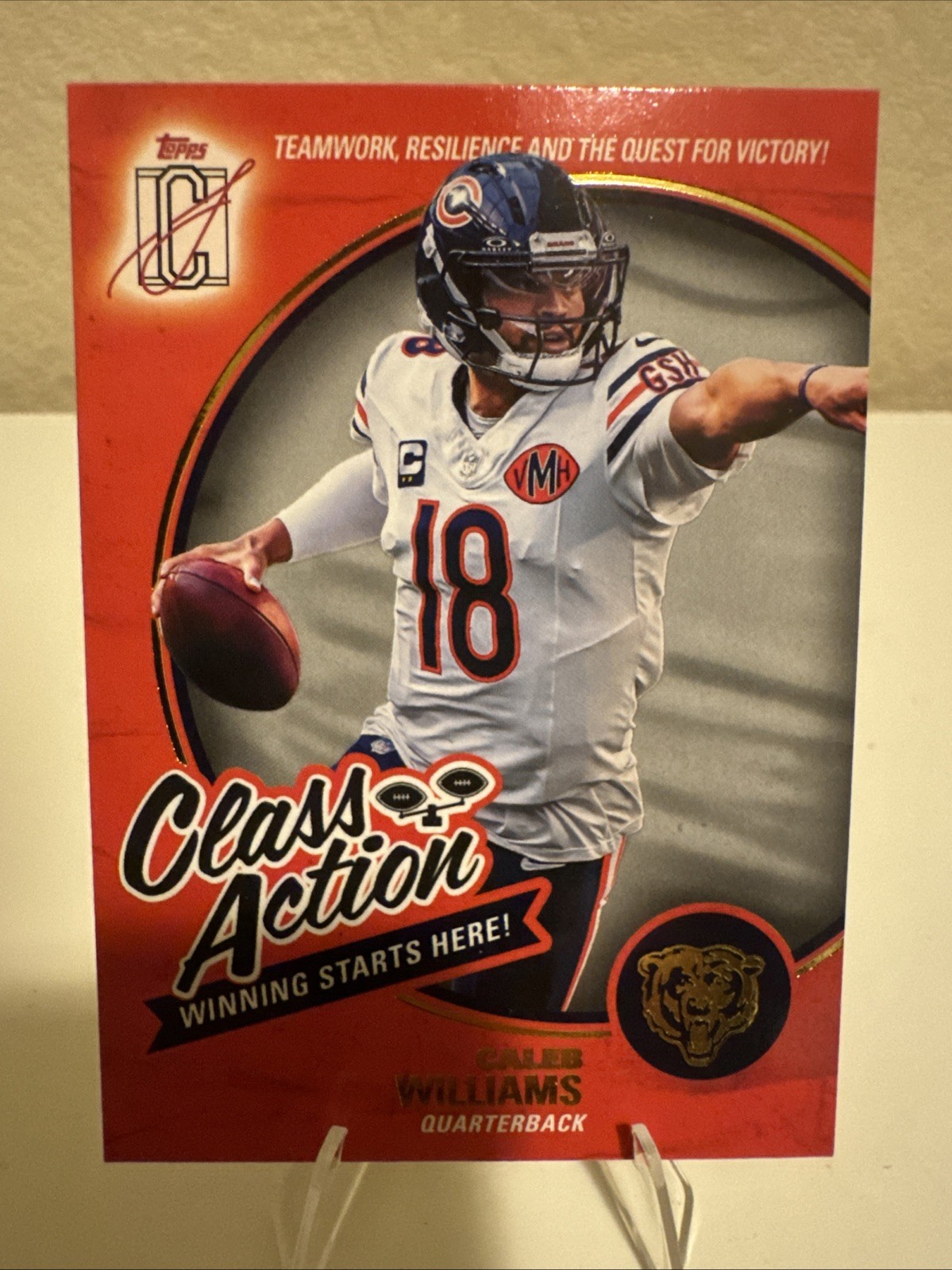Topps Signature Class Football 2025 Caleb Williams Class Action Insert CA-6