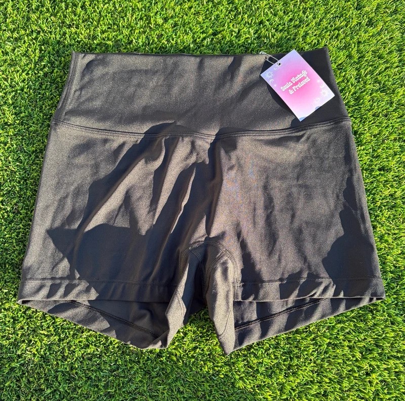 Soula Activewear Black 3 Inch Bike Shorts Gym Workout Running XL Runs Small