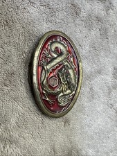 ASIAN DRAGON MYTHICAL TREASURE HIPPIE BELT BUCKLE VINTAGE RARE 1978 USA