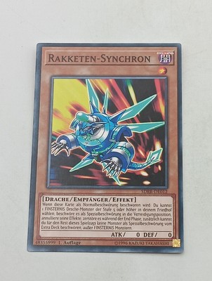 Yu-Gi-Oh Einzelkarte Rakketen-Synchron bespielt