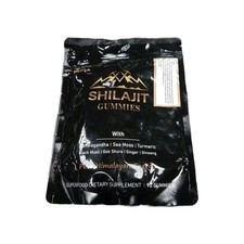 Shilajit Gummies with Ashwagandha, Turmeric - Organic, Zero Sugar 09/05/26