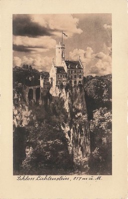 Postcard Lichtenstein (72805), Lichtenstein Castle on the Rock, Photocard